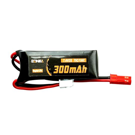 Bonka LiPo 2S 300mAh 7.4V 75C JST (BK-300-75-2S)