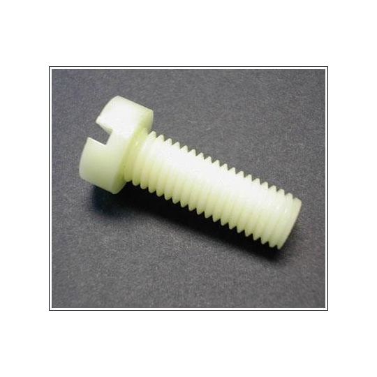 M4x30 mm Cheesehead Slot End Nylon Screws (5) (M4-30-NY-CH)